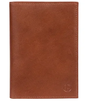 'Explore' Saddle Leather Passport Case