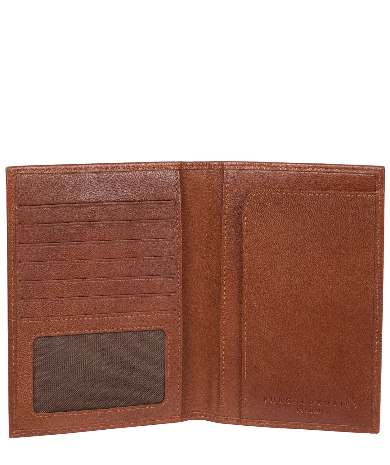 'Explore' Saddle Leather Passport Case