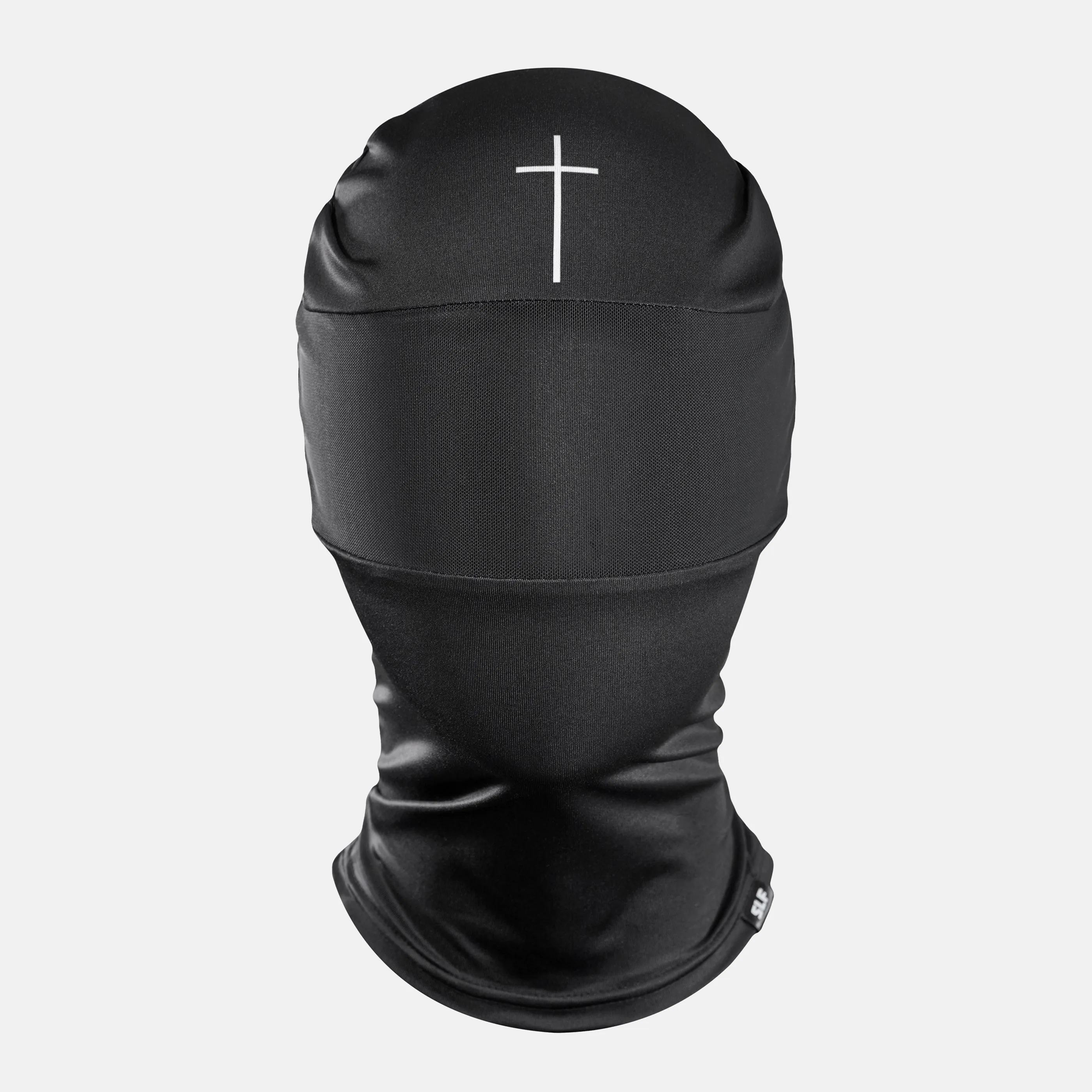 Faith Cross Black Head Bag Mask