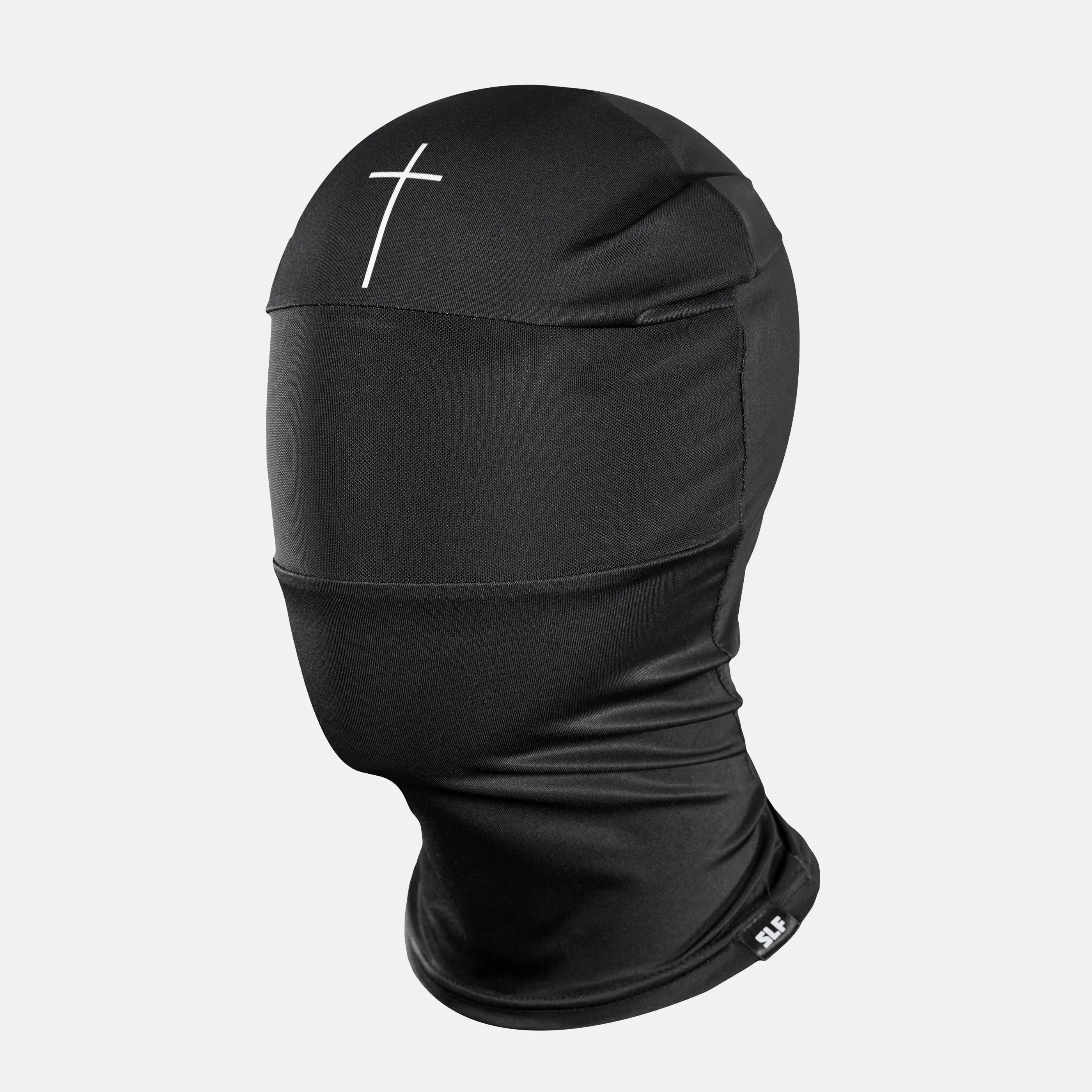 Faith Cross Black Head Bag Mask