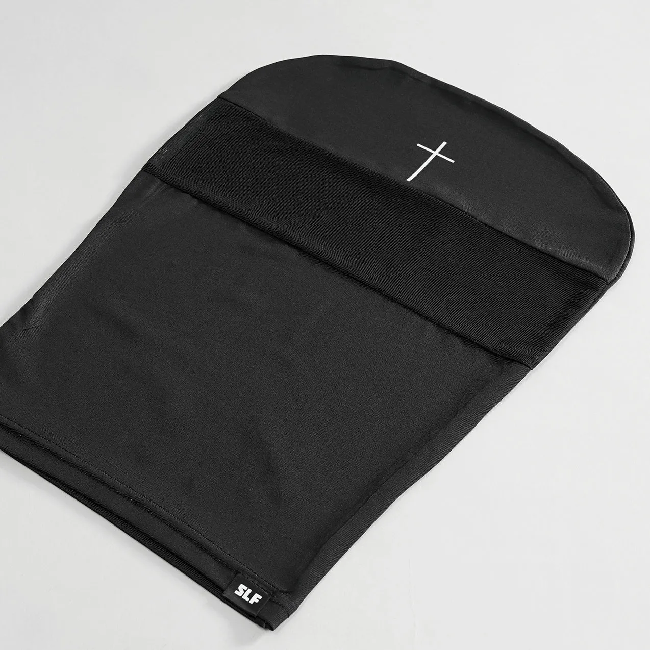 Faith Cross Black Head Bag Mask