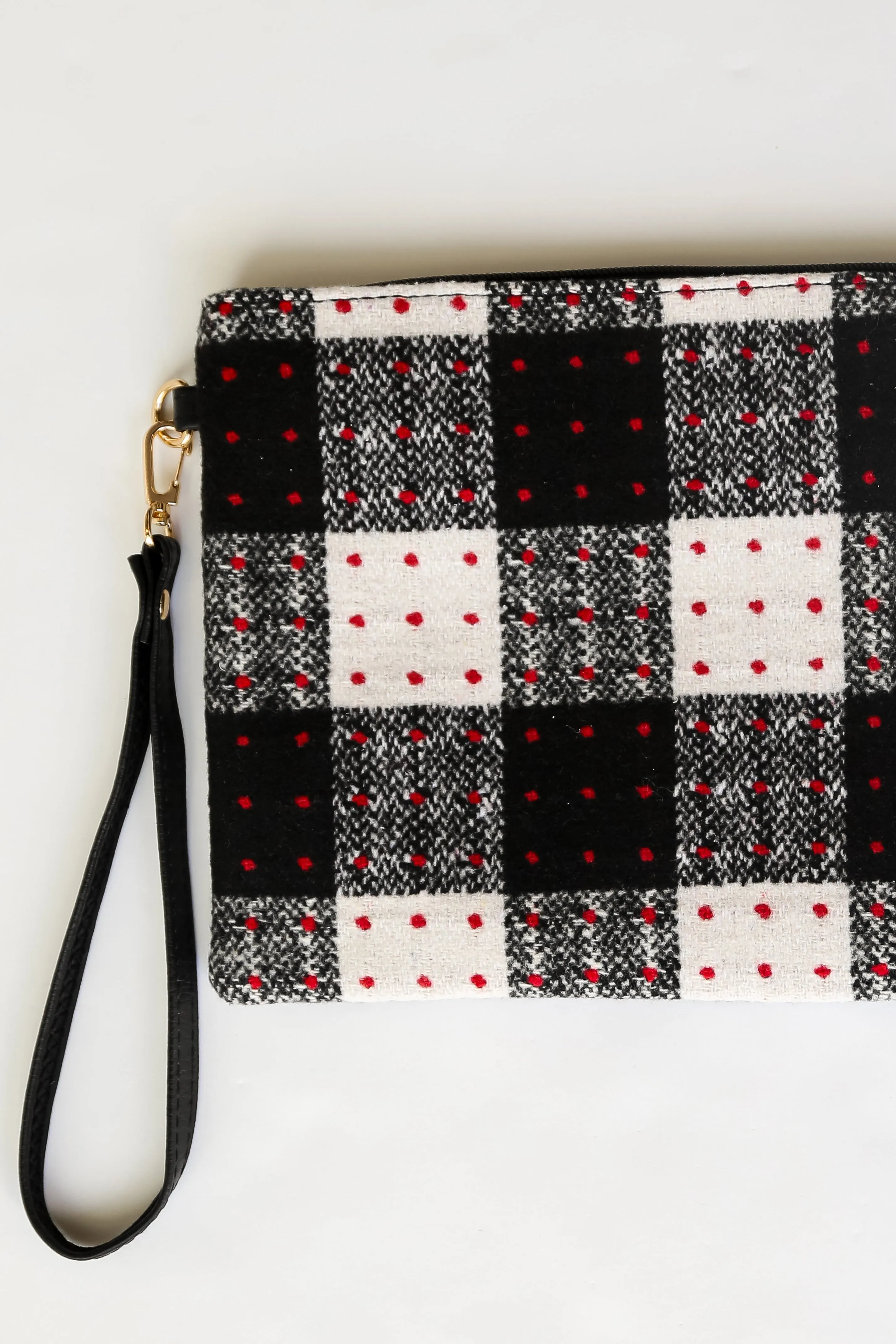 FINAL SALE - All The Feels Black Plaid Crossbody Bag - DOORBUSTER