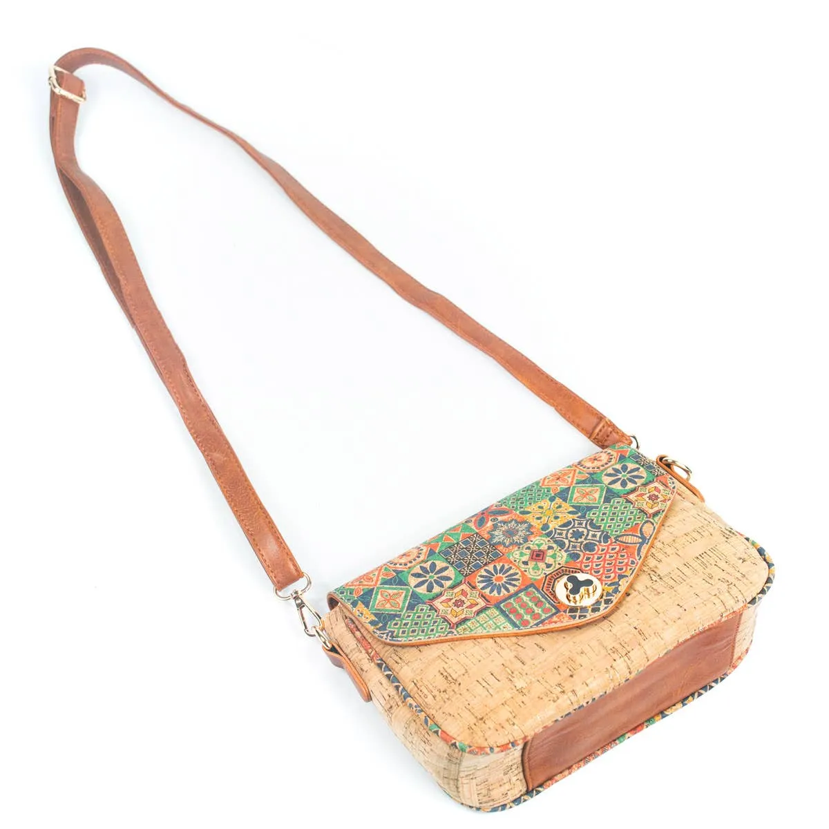 Flash Sale Natural Cork Ladies' Crossbody Bag with Coin Pouch BAGF-079