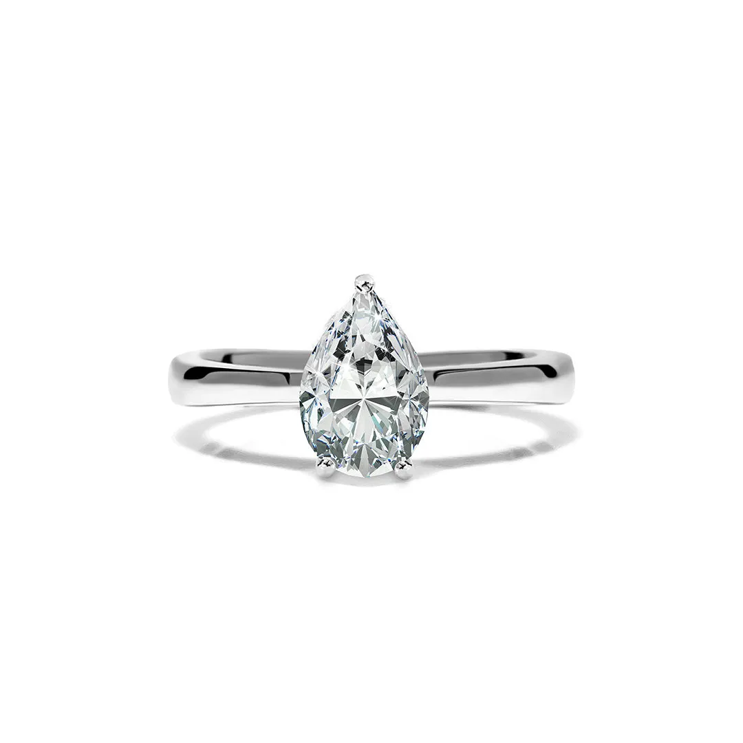 Florence Ring 0.85ct 18K White Gold