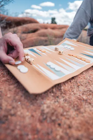 Foldable backgammon