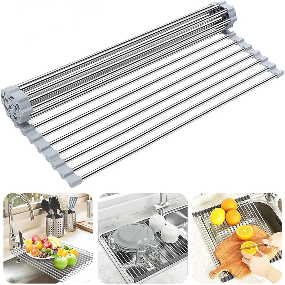 Foldable Over Sink  Dish Drying Rack