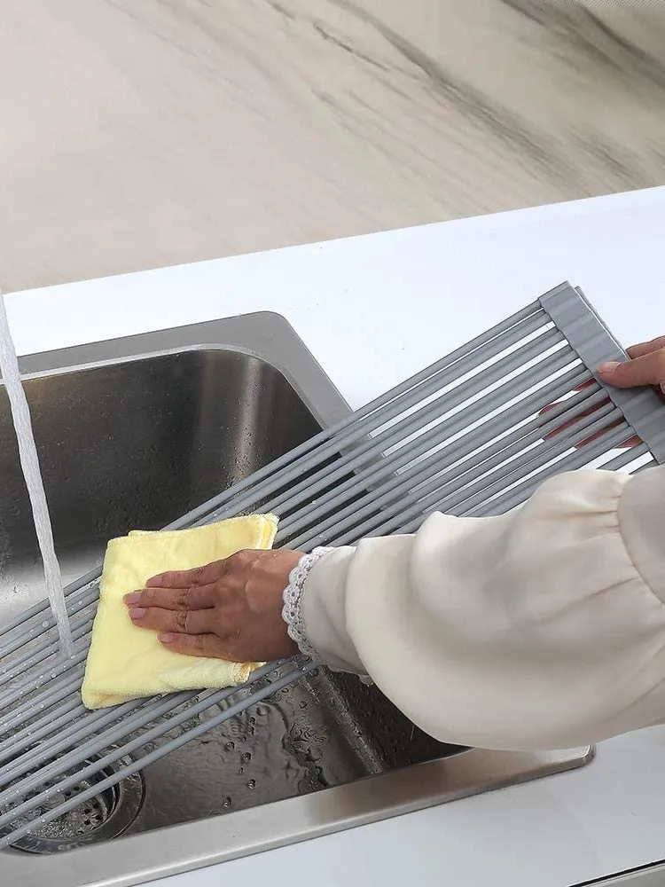 Foldable Over Sink  Dish Drying Rack