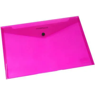 Foldermate Pop Gear Document Wallet Pp Button Closure A4 Pink