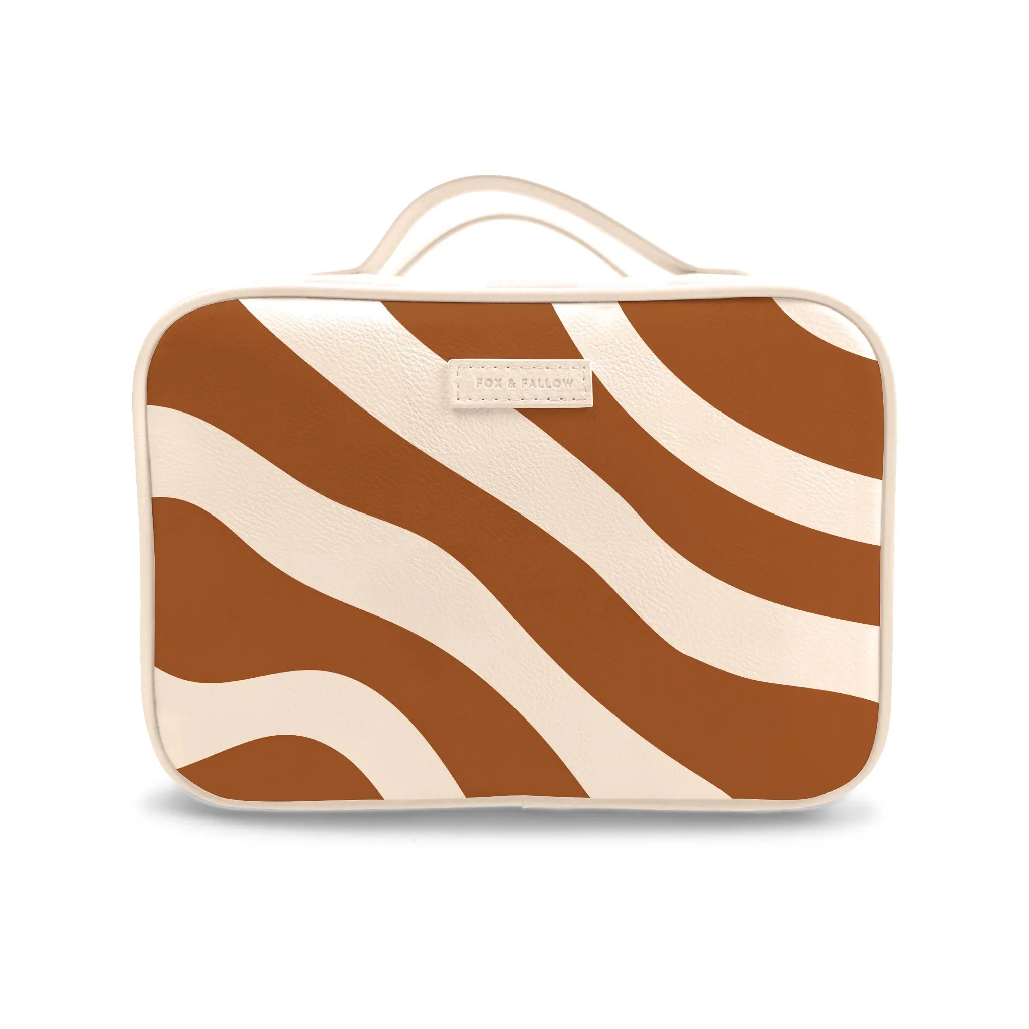 Fox & Fallow - Rust Swirl Check Cosmetic Bag