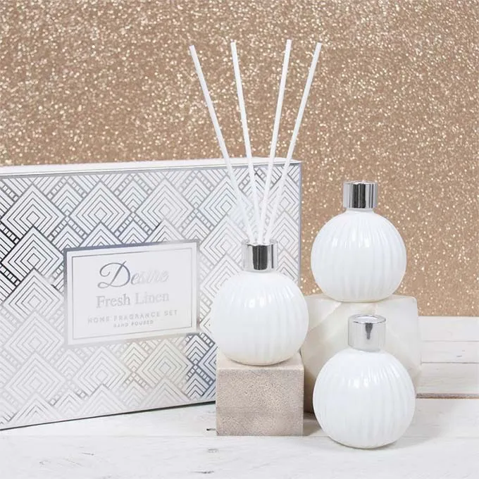 Fresh Linen 50ml Diffuser Set of 3