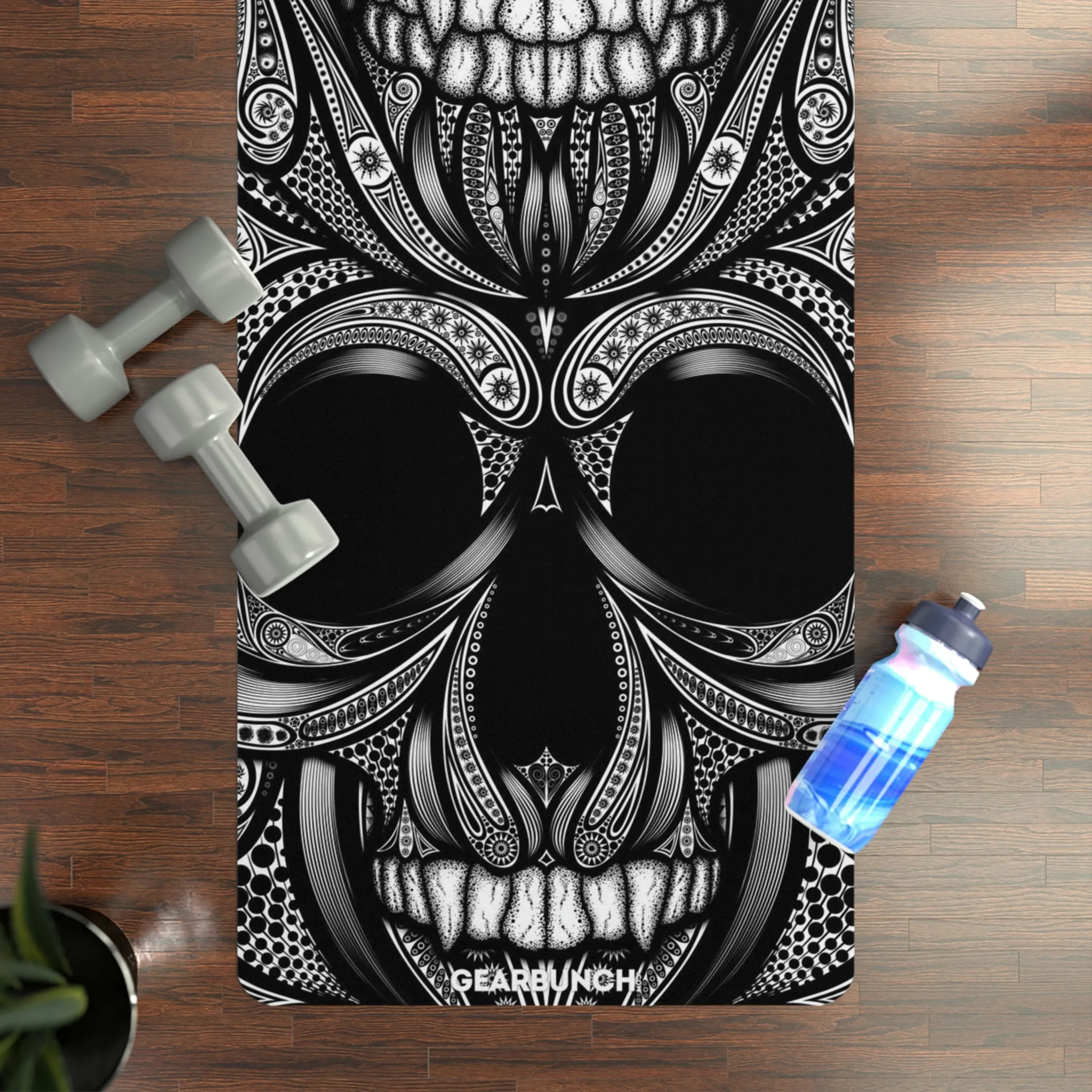 GearBunch Ornamental Skulls Yoga Mat