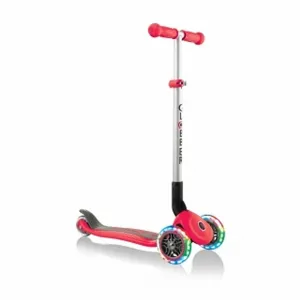 Globber Primo Foldable Lights Scooter Red