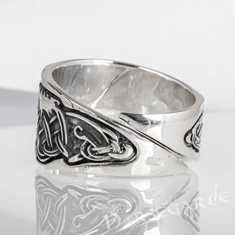 Handcrafted Jellinge Ornamental Band - Sterling Silver