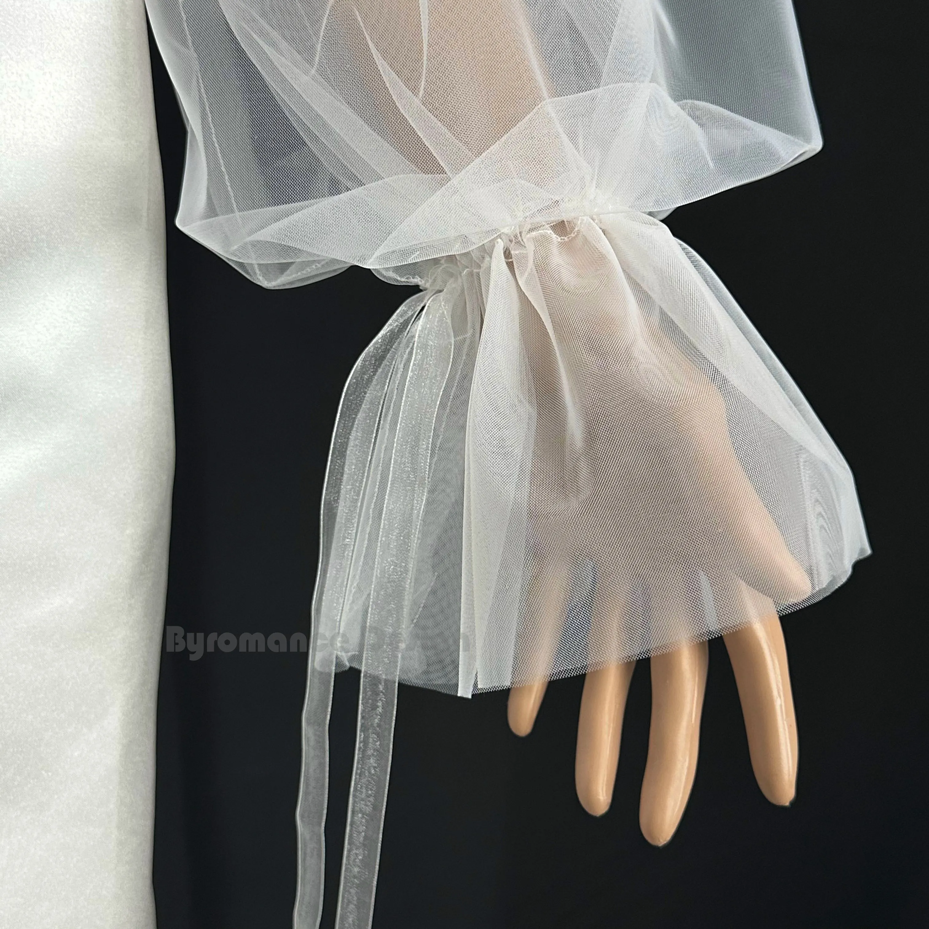 handmade classic tulle detach wedding sleeve,  bridal sleeve