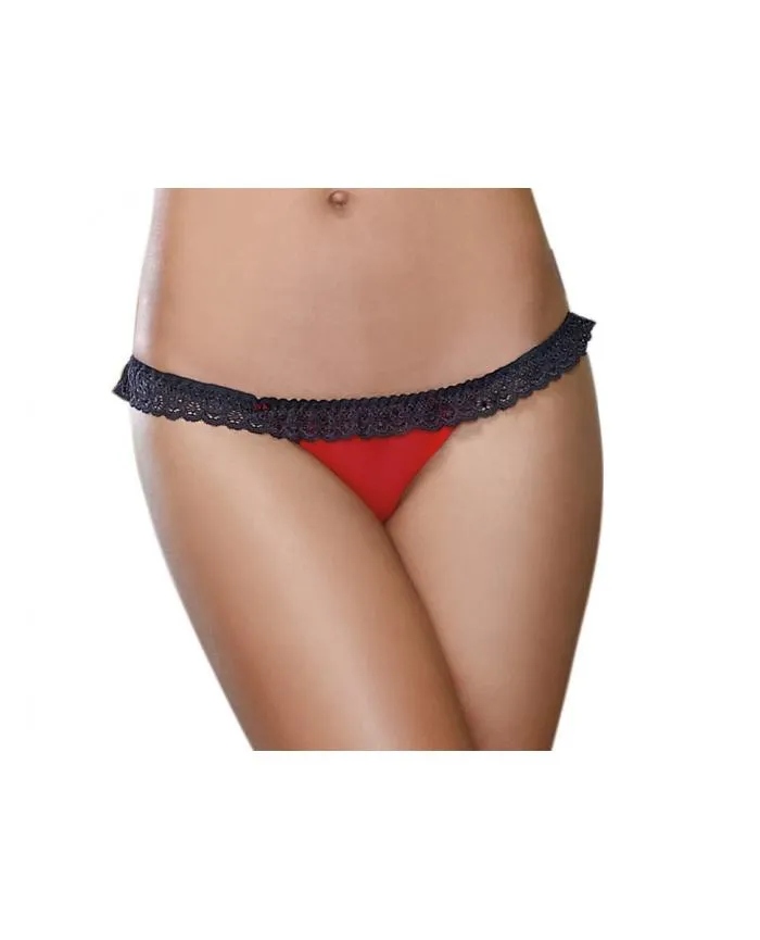 Heart Panty - (Red & Black) Medium