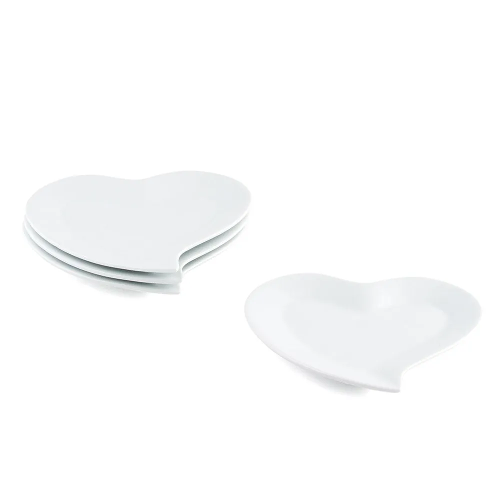 HEART SHAPED PLATES (4/pkg)