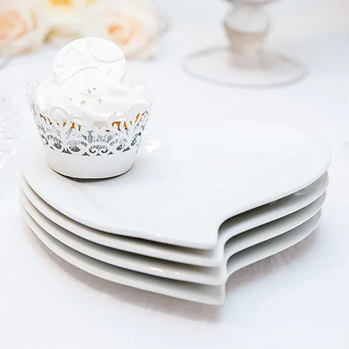 HEART SHAPED PLATES (4/pkg)