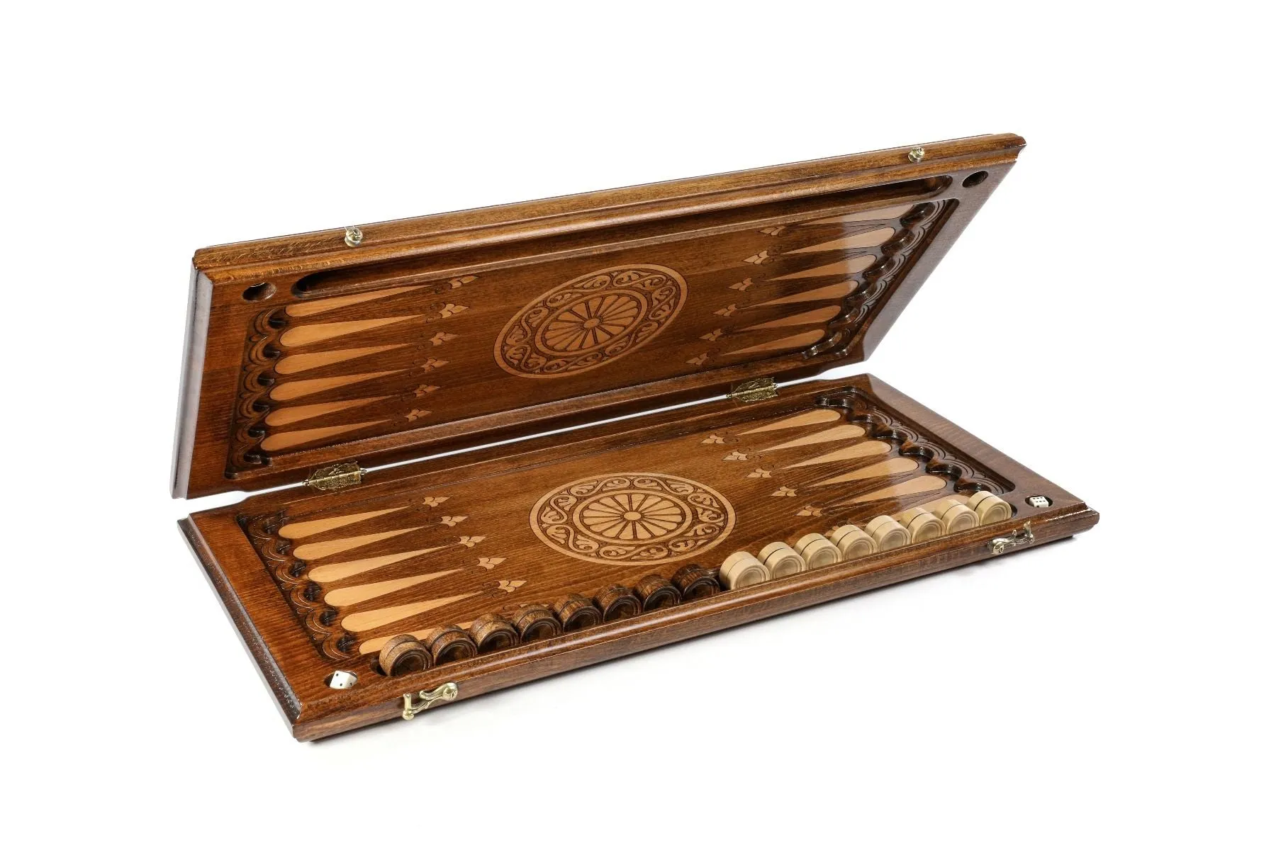 Hrachya Ohanyan Woodworks Classic Ornamental Backgammon