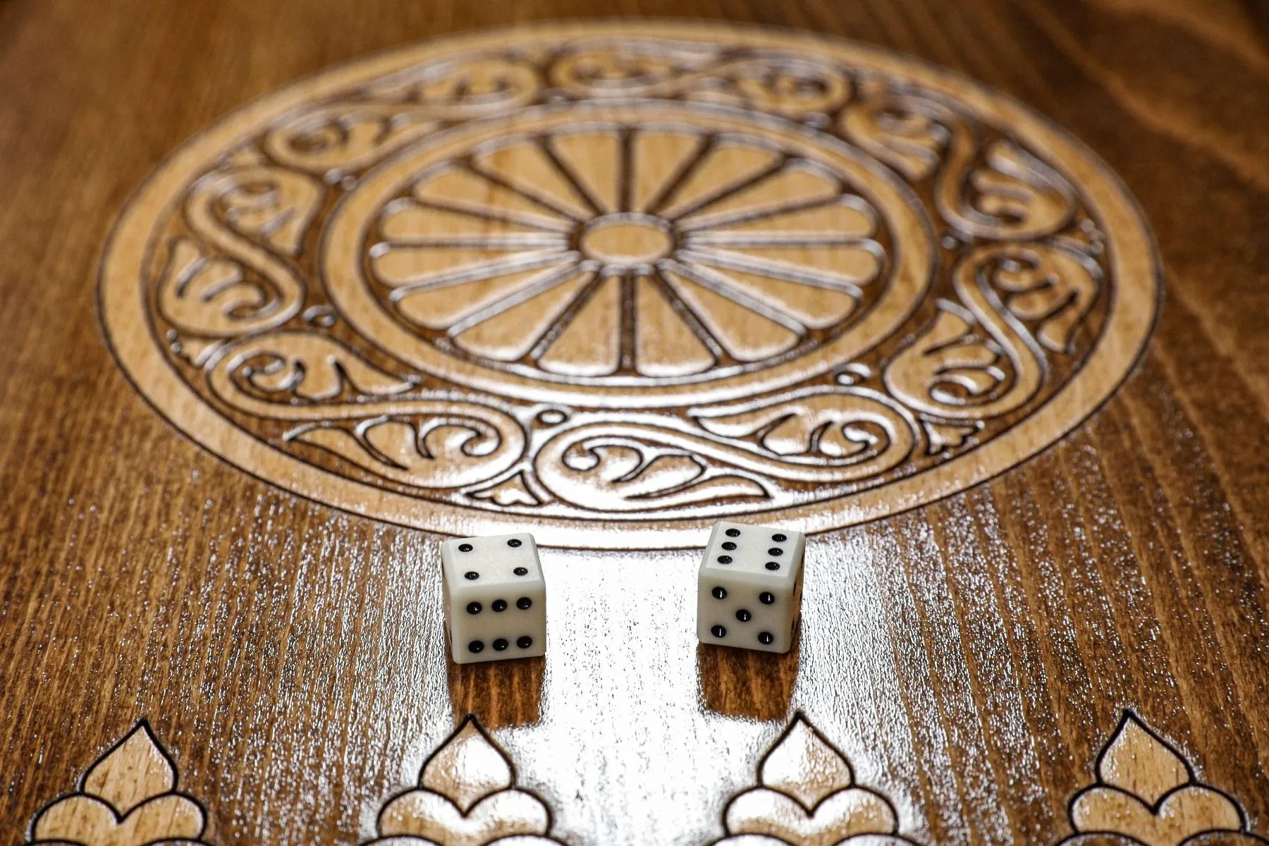 Hrachya Ohanyan Woodworks Classic Ornamental Backgammon