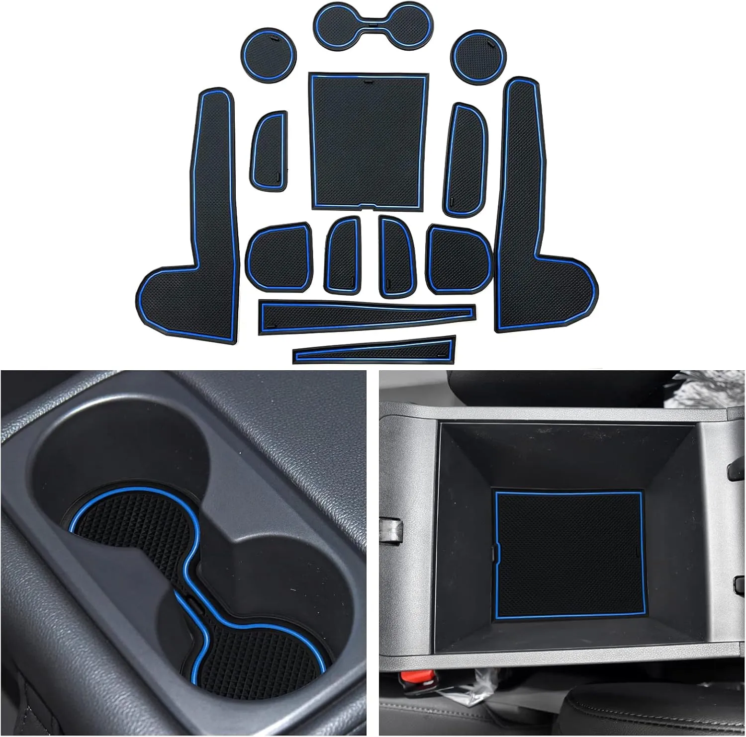 Hyundai Tucson NX4 Centre Console Non-Slip Mats 2021 2022 2023 2024