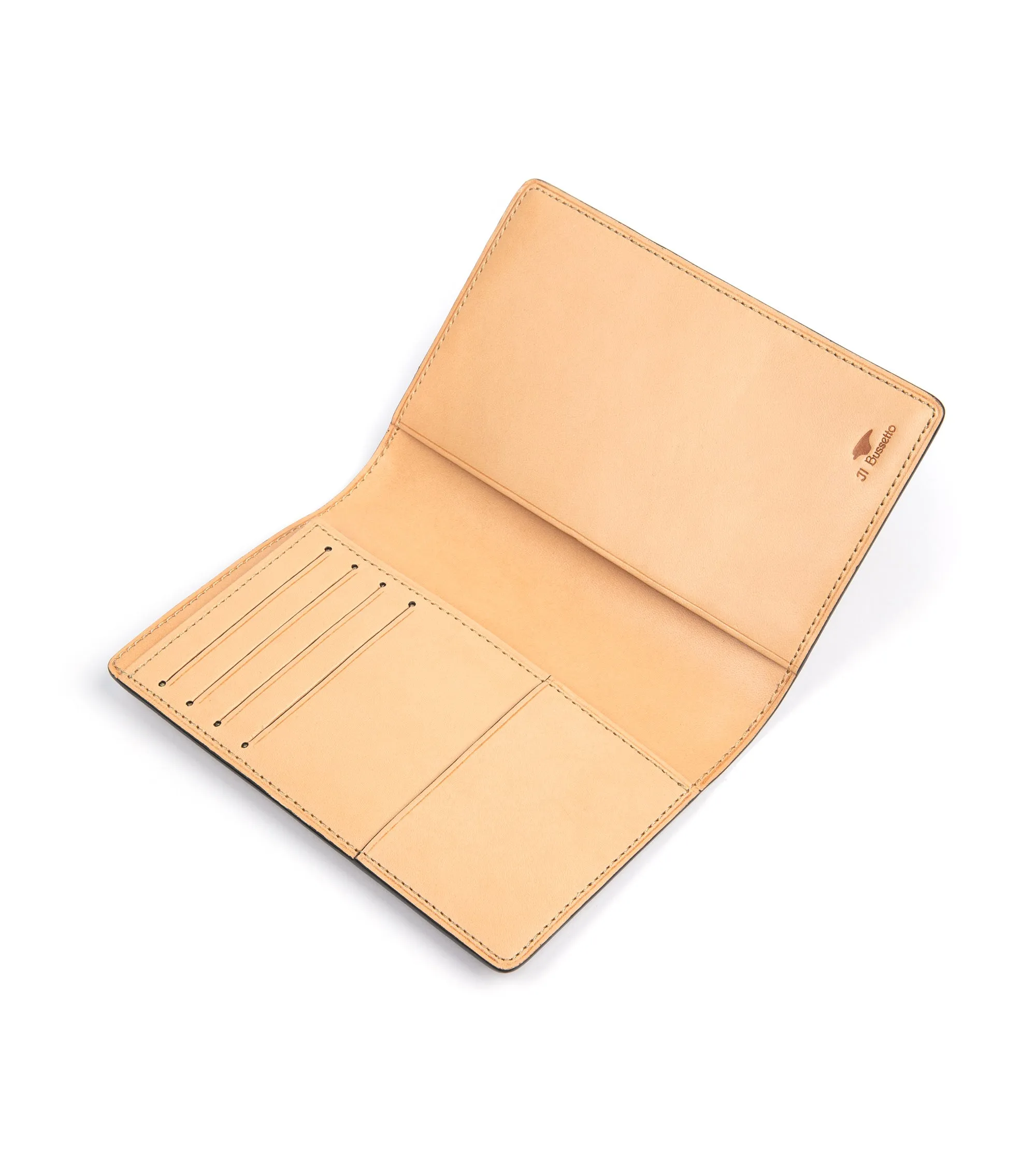 Il Bussetto Leather Passport Holder: Ochre