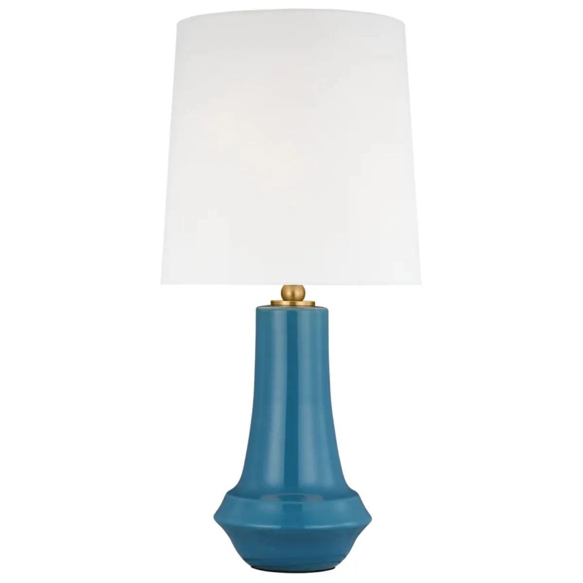 Jenna Medium Table Lamp Lucent Aqua Finish