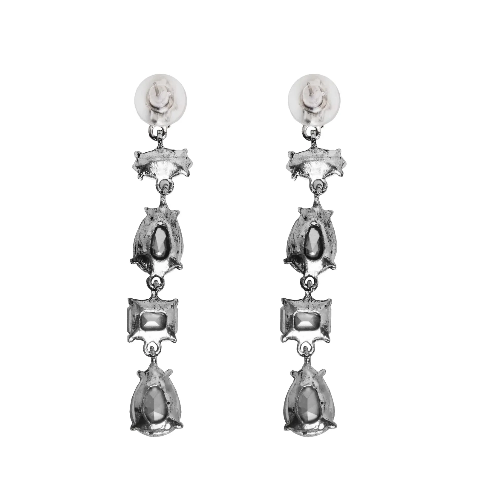 Joker & Witch Lucent Brown Crystal Drop Earrings for Women