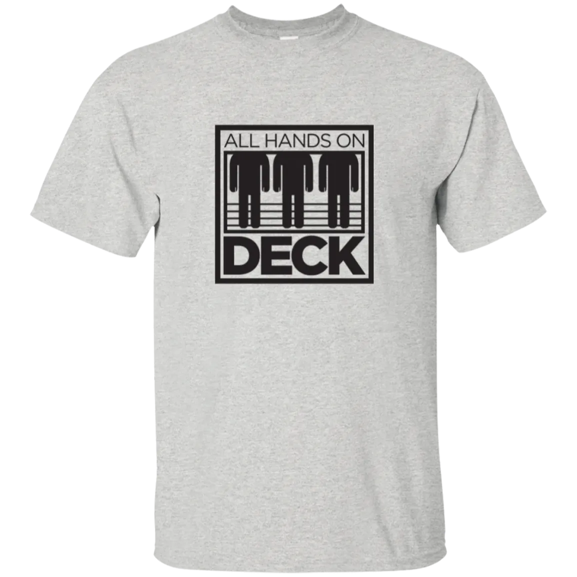 “Know Your Boat” – Deck - Black on Custom Ultra Cotton T-Shirt