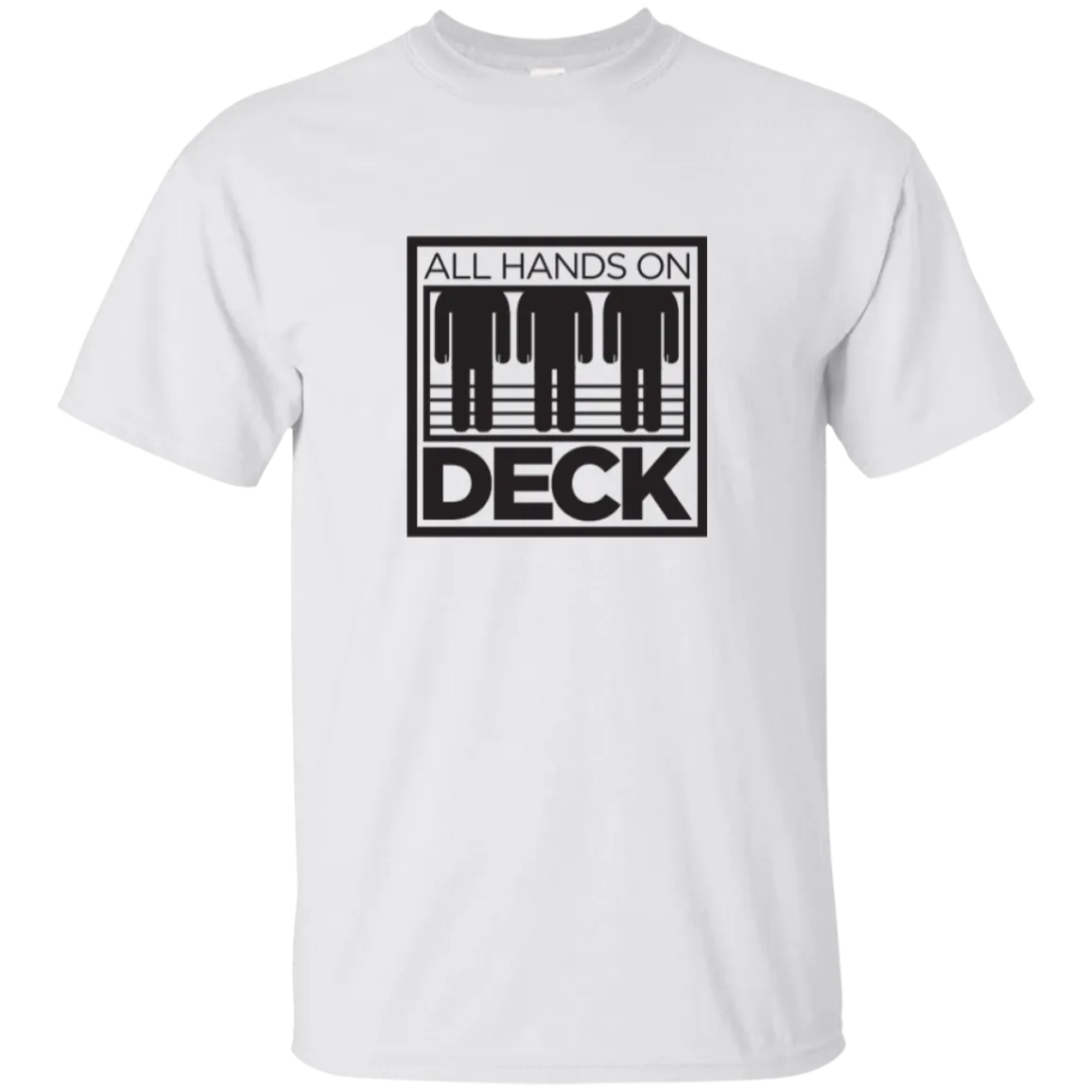 “Know Your Boat” – Deck - Black on Custom Ultra Cotton T-Shirt