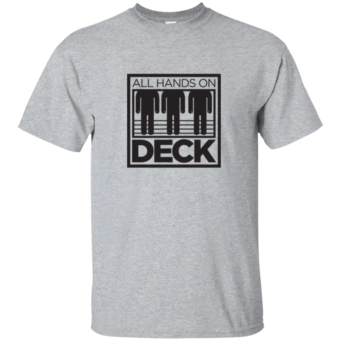 “Know Your Boat” – Deck - Black on Custom Ultra Cotton T-Shirt