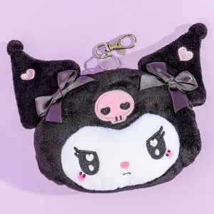 Kuromi Ururu Heart Plushie Pass Case