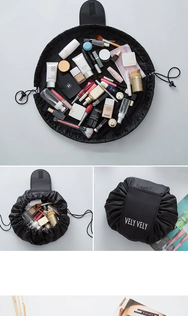 Lazy Make Up Portable Travel Drawstring Bulk Storage Cosmetics Dual Magic Bags