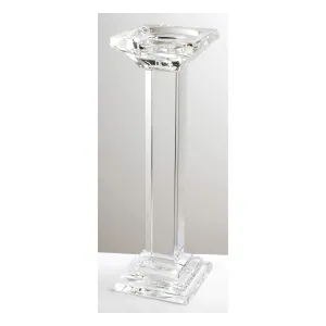 Leon Crystal Pillar Candle Holder, Tall