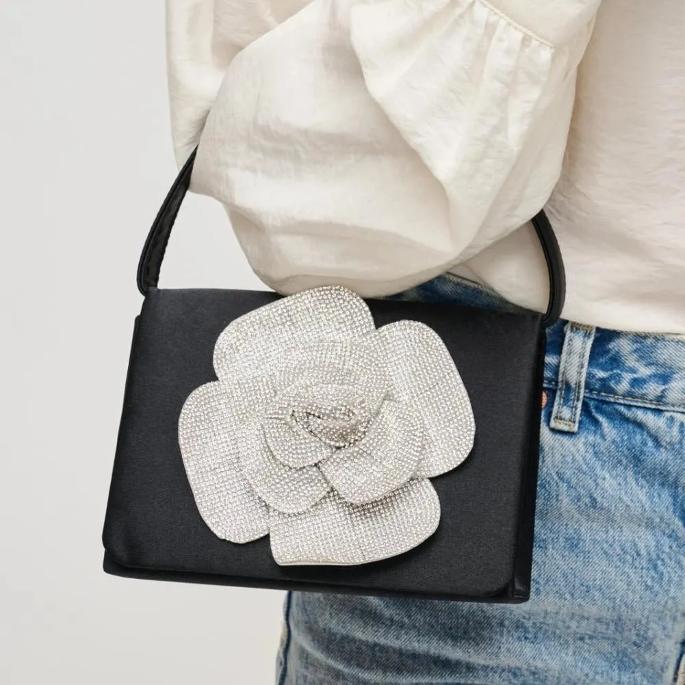 Lizette Embellished Rose Evening Bag