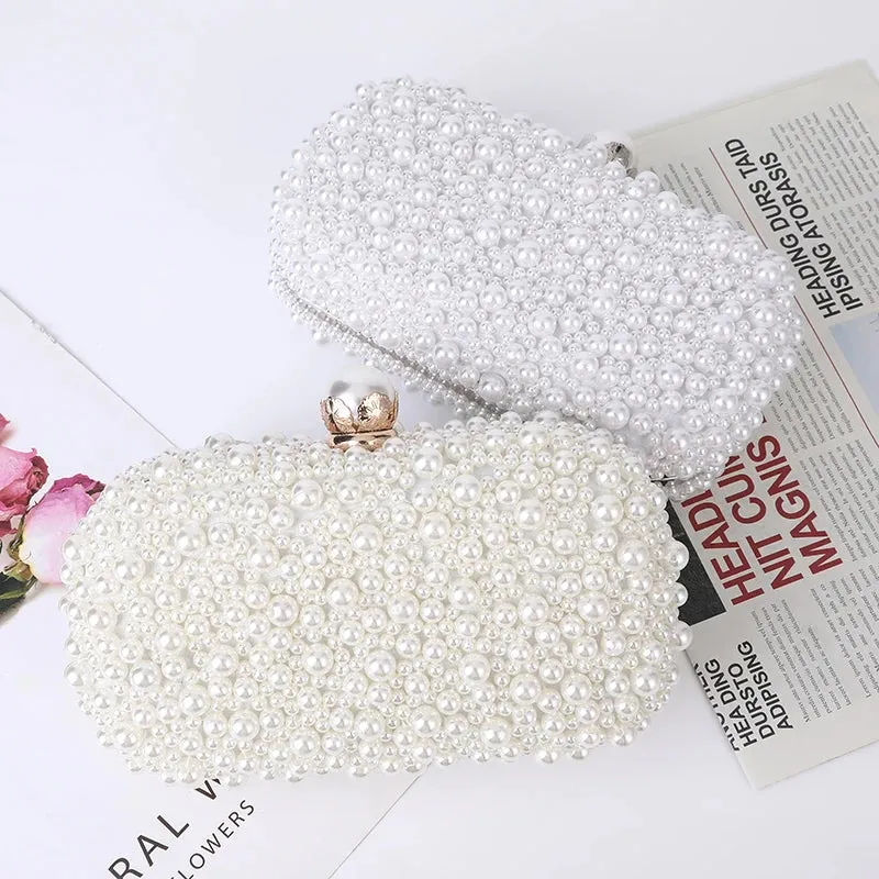 Luxury Crystal Beaded Evening Clutch Bag