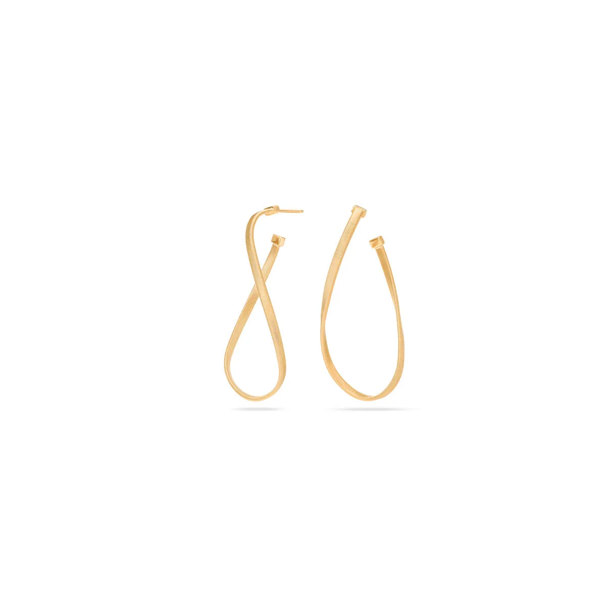 Marco Bicego Marrakech Twisted Irregular Hoop Earrings