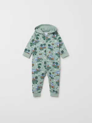 Meadow Print Baby All-in-one