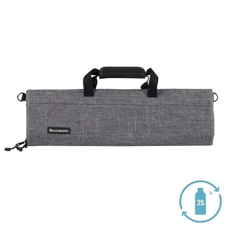 Messermeister 8-Pocket Knife Bag - Heather Grey