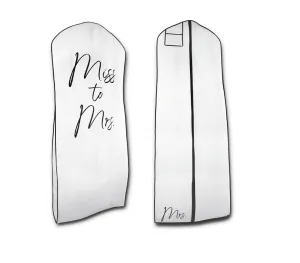 Miss To Mrs White Garment Bag