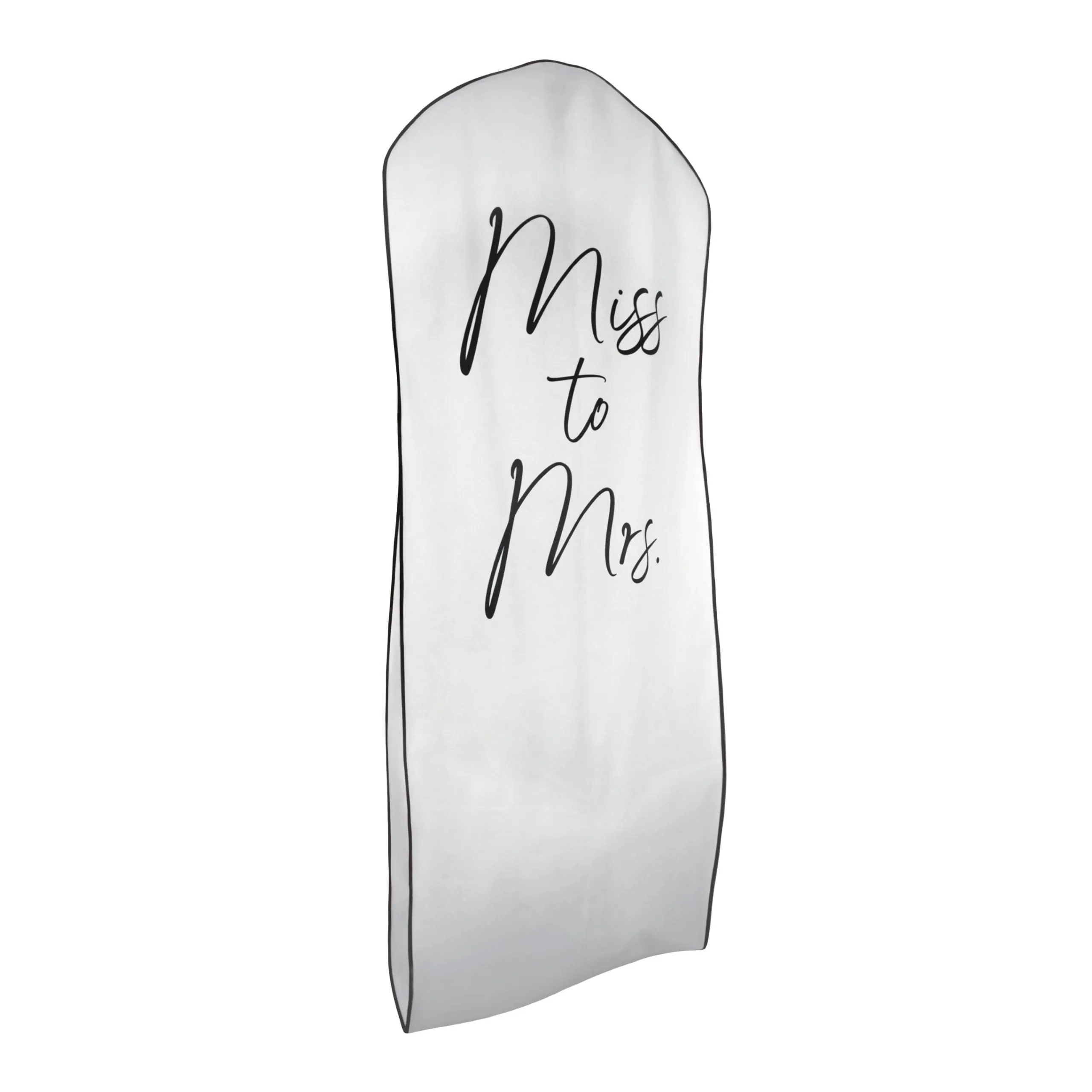 Miss To Mrs White Garment Bag