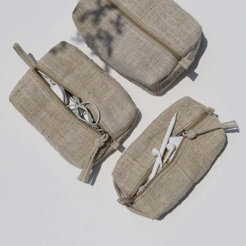 Multi- Purpose Hemp Pouches - Set of Three