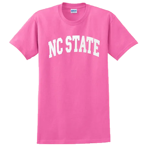 NC State Wolfpack Youth Pink Arch T-Shirt