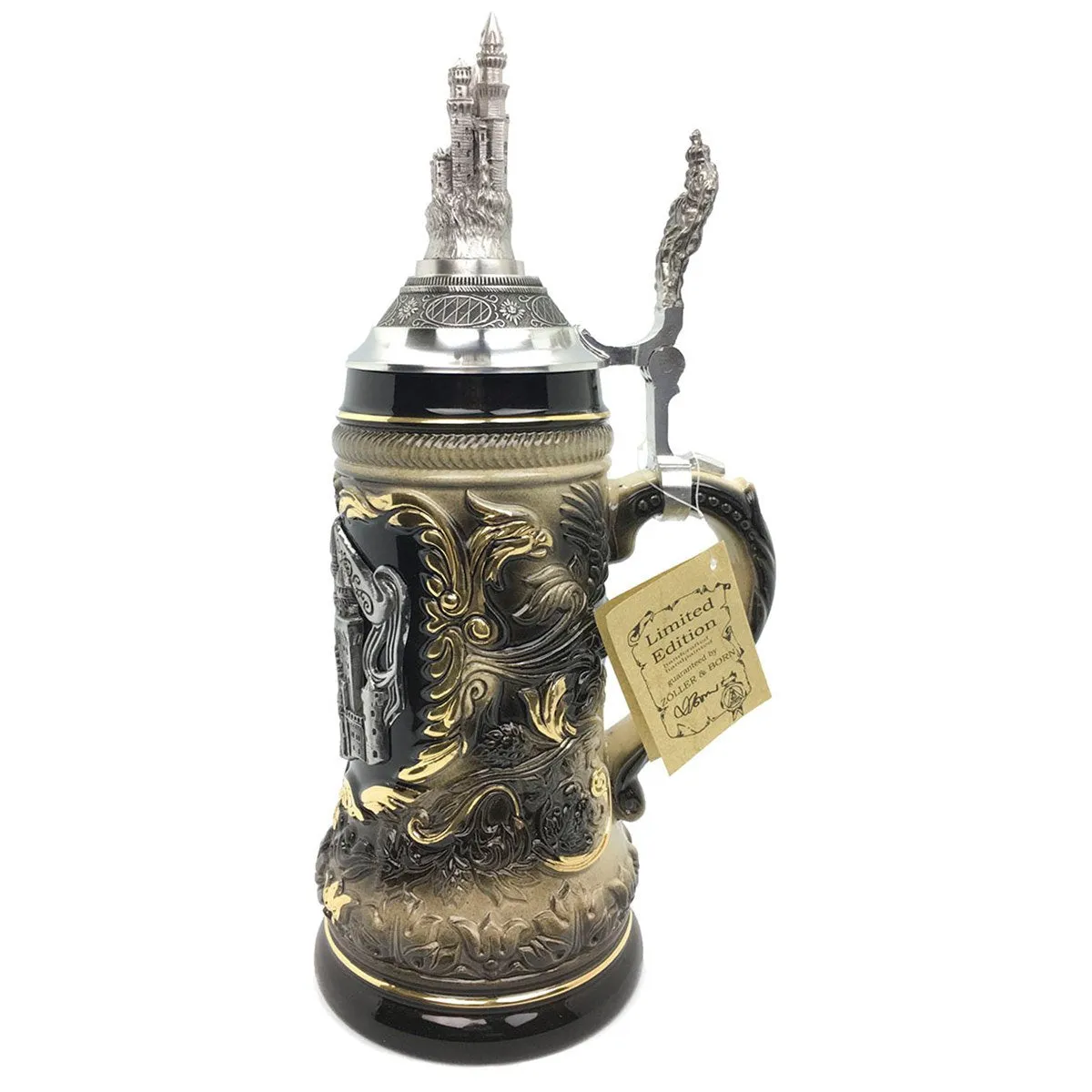 Neuschwanstein .75L German Beer Stein made by Zoller & Born