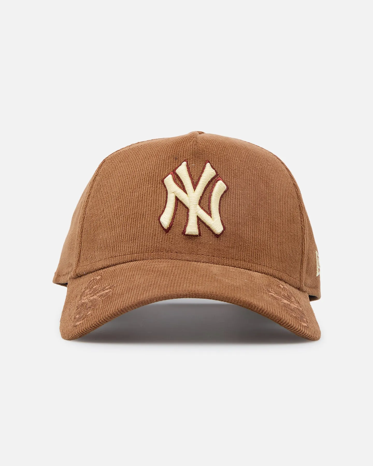 New Era New York Yankees 'Ornamental Corduroy' 9FORTY A-Frame Snapback Tan