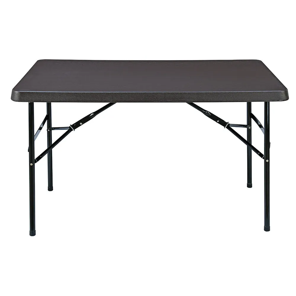 Nilkamal Festive 4 ft Foldable Rectangle Table (Brown)