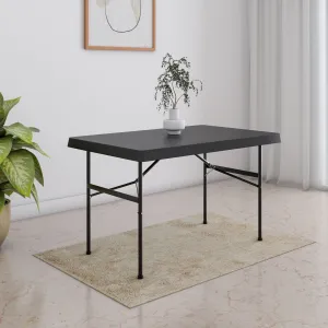 Nilkamal Festive 4 ft Foldable Rectangle Table (Brown)