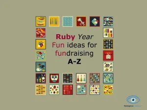 Nystagmus Awareness Day A-Z list of fundraising ideas