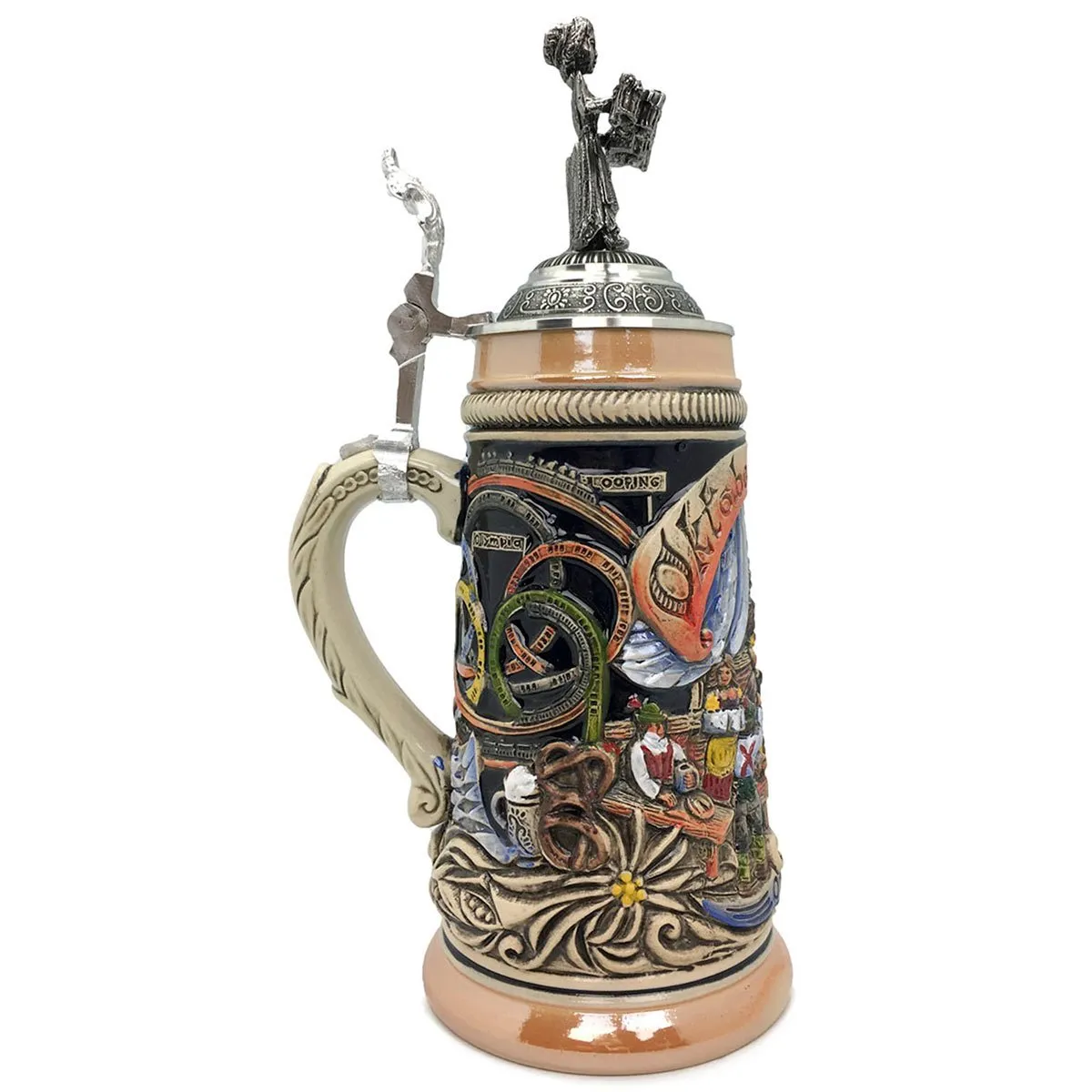 Oktoberfest Zapft 1L Made In Germany Ceramic Beer Stein