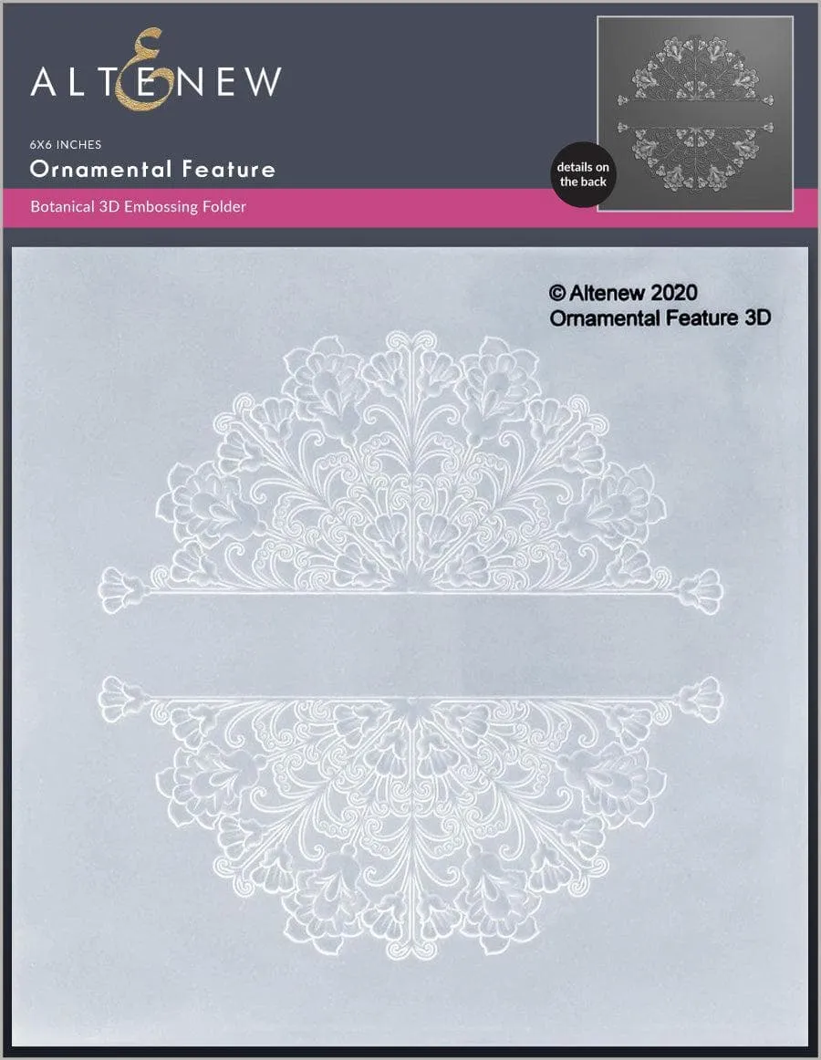 Ornamental Feature 3D Embossing Folder