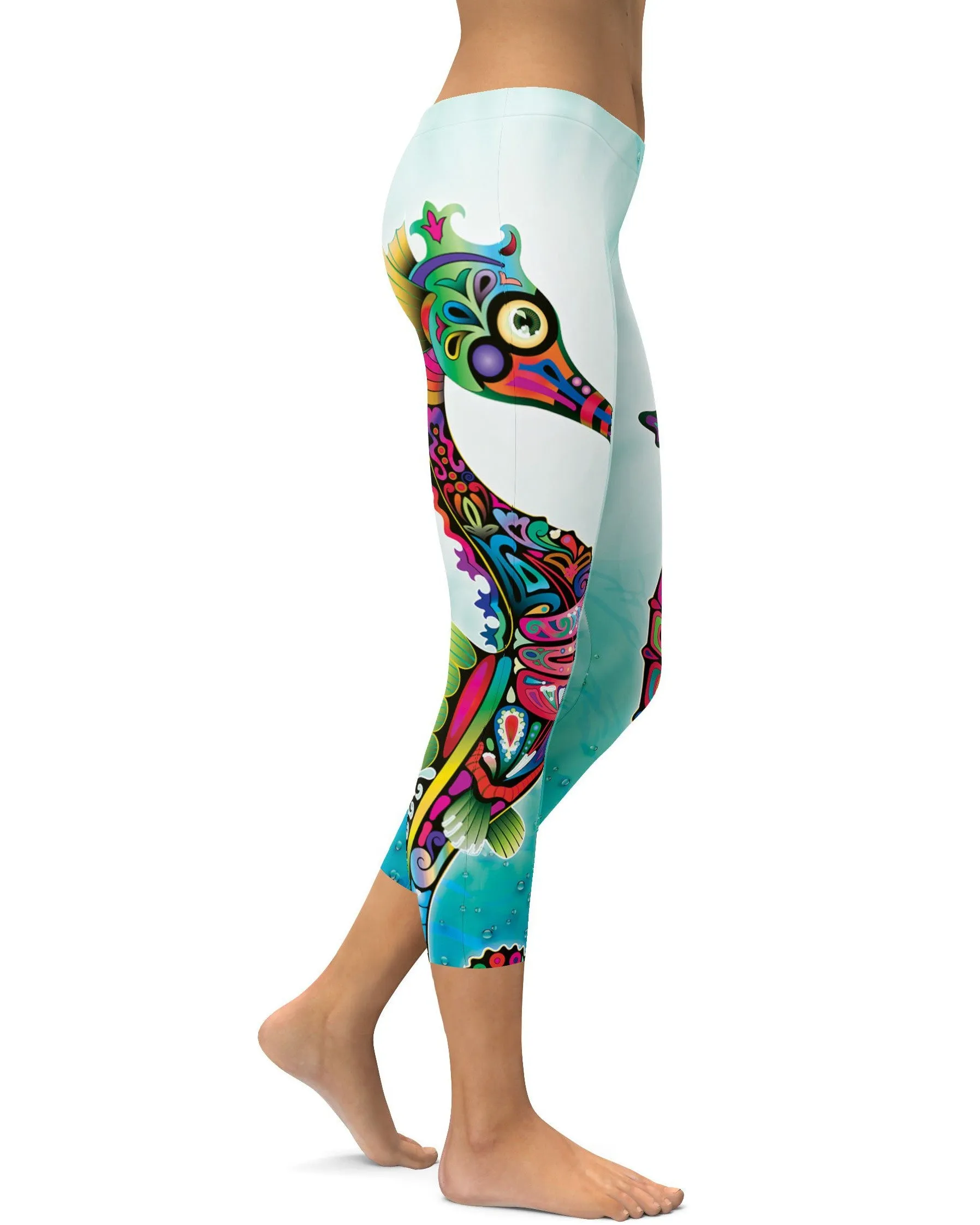 Ornamental Seahorse Capris